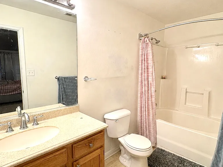 Primary bathroom ensuite with tub and shower