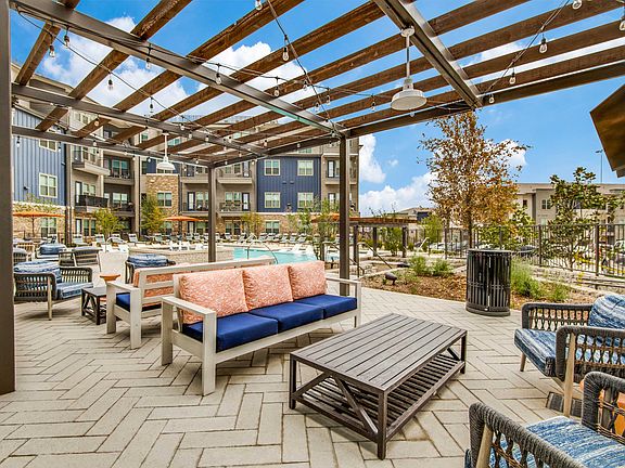 Poolside lounge area