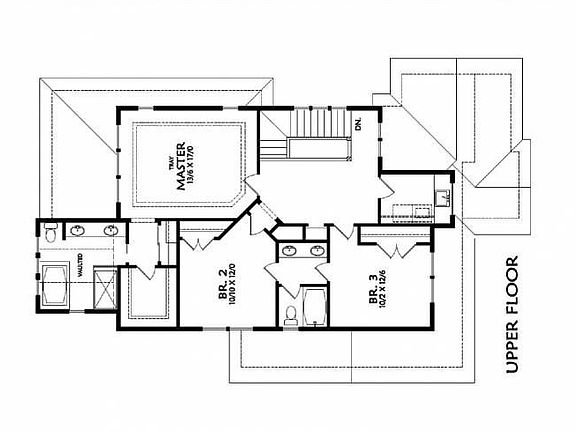 Upper floor plan