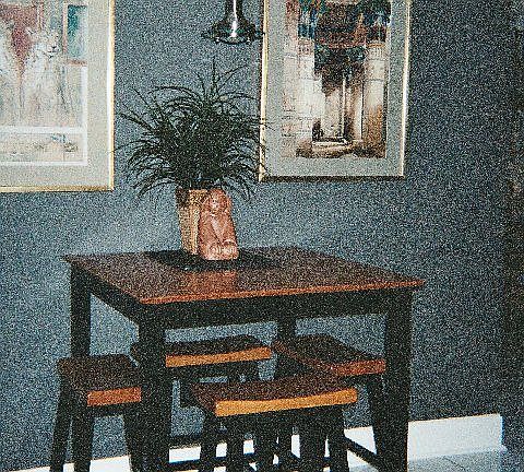 Breakfast area in kitchen