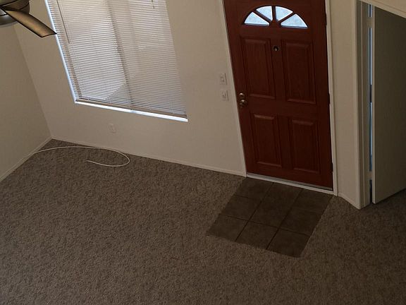Front door, living room