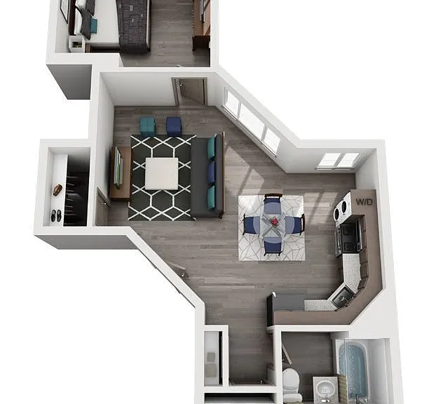 Cooper George - Riverside - 1 Beds - 1 Baths - 591 Sq. ft.