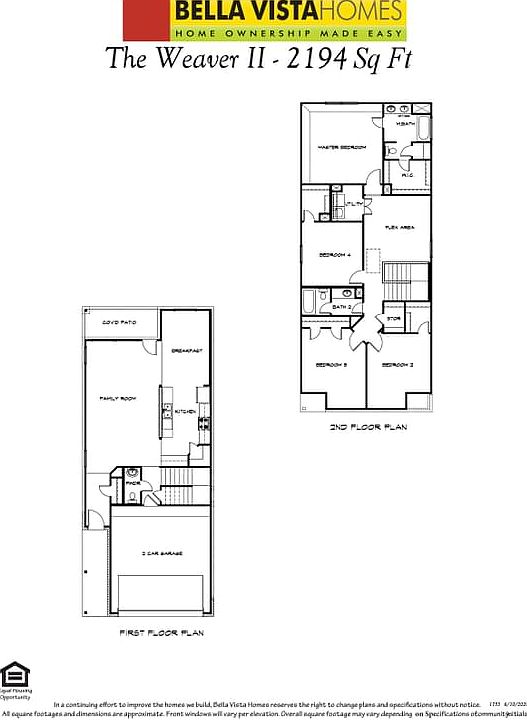Floorplan with options