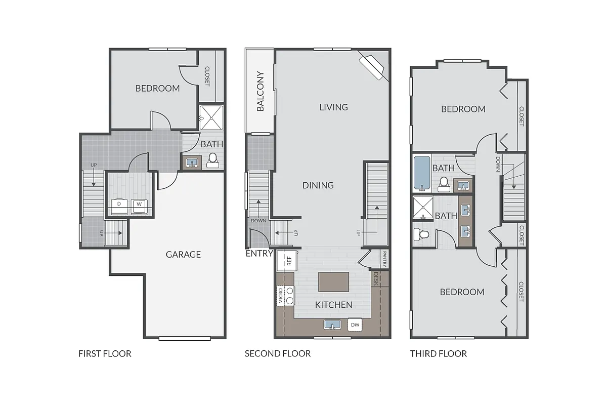 Floor plan Honeysuckle Townhome