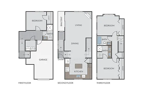 Floor plan Honeysuckle Townhome