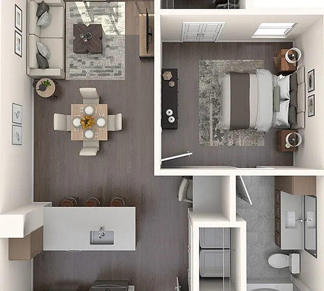 1 Bedroom 1 Bath 1 Bedroom 1 Bath