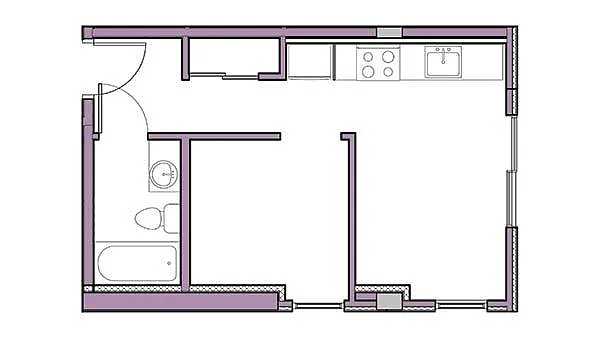 Floor plan Studio B1