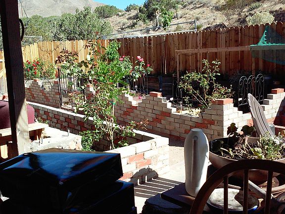 The back yard of the main ho