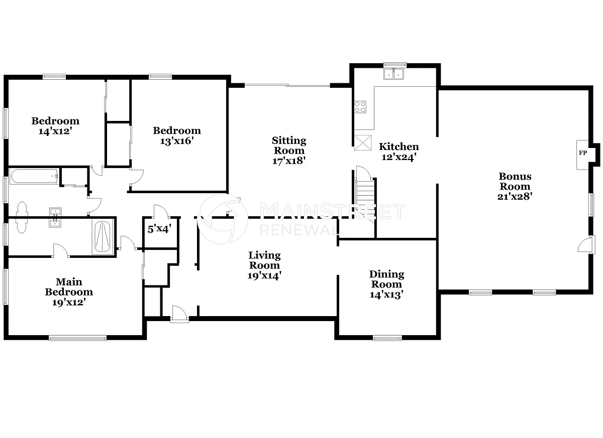 Floor Plan - 960 5th St