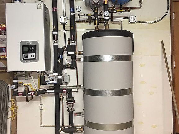 Hot water/radiant floor heat