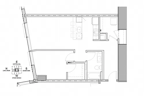 Floor plan 1 Bedroom A3