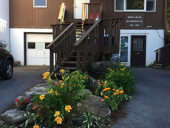 Front windows of apartment