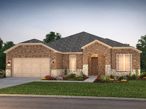 The Stardom, a one-story home with 2-car garage, shown with Home Exterior LS202