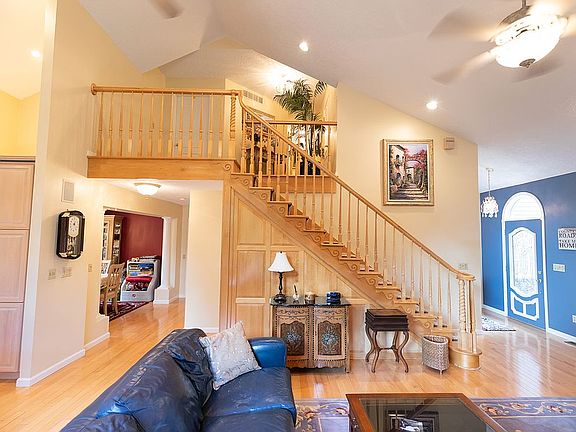 Front door, great room