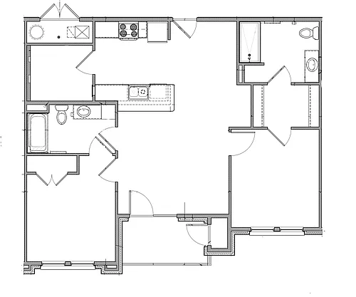 Floor plan 2 Bedroom