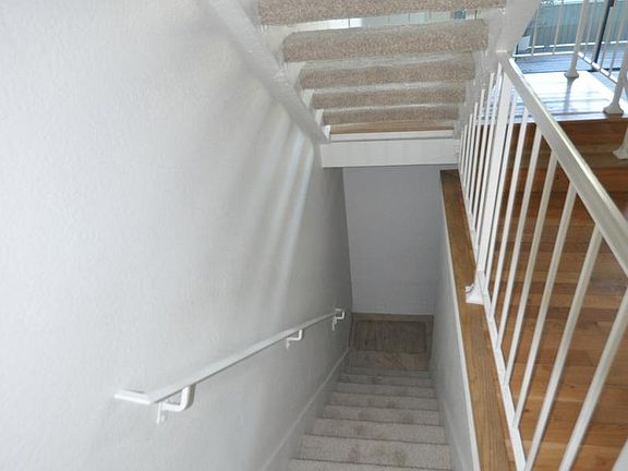 stairwell to attached garage