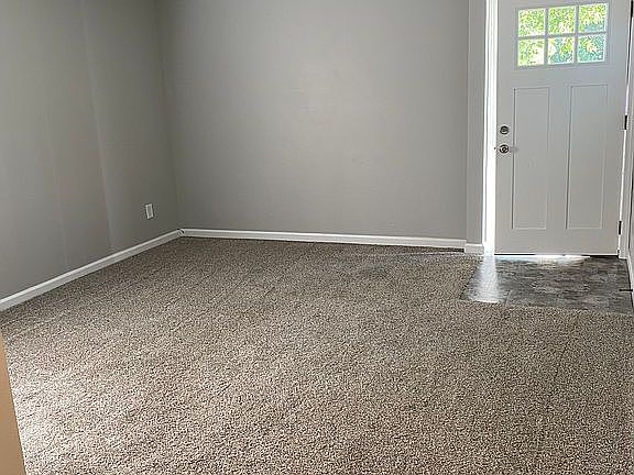 Front door in Living room
