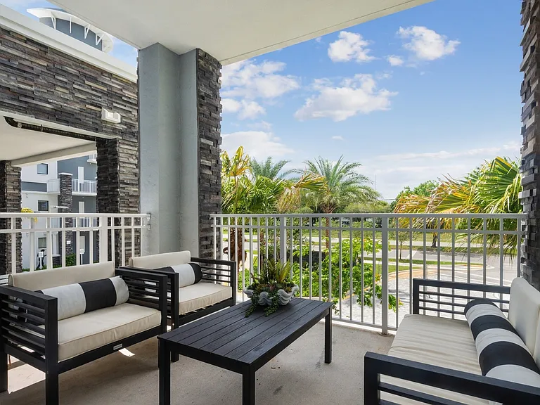 Oversized and wraparound balconies on select floorplans