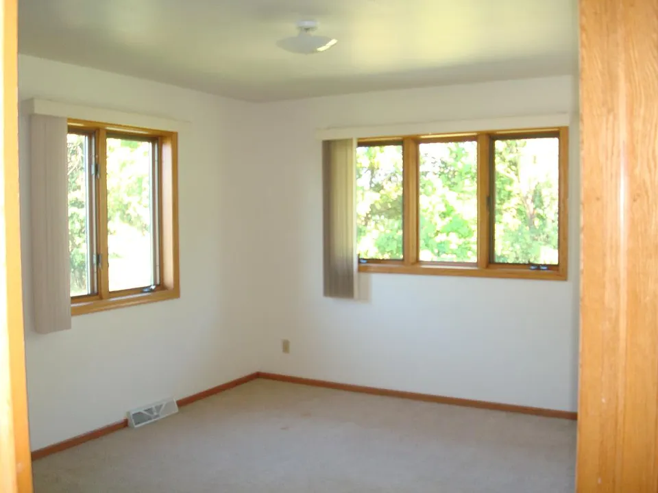 Back corner bedroom windows