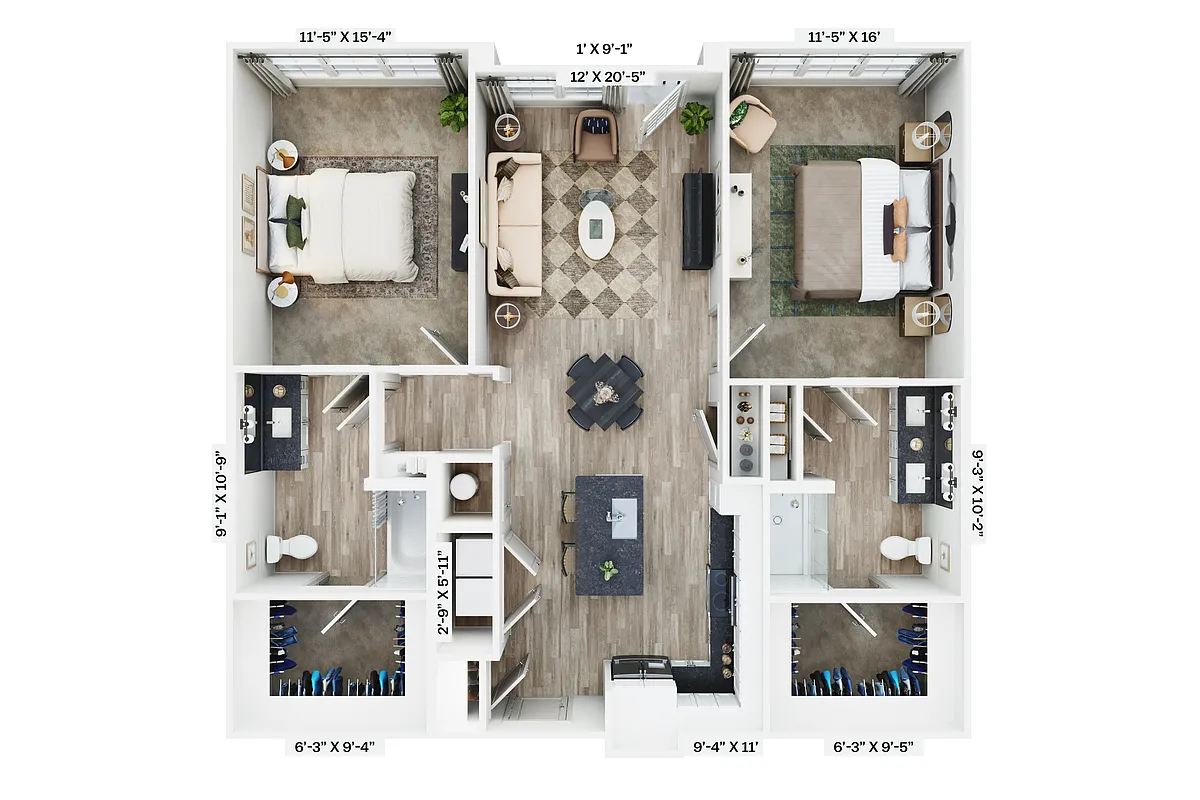 Floor plan B3