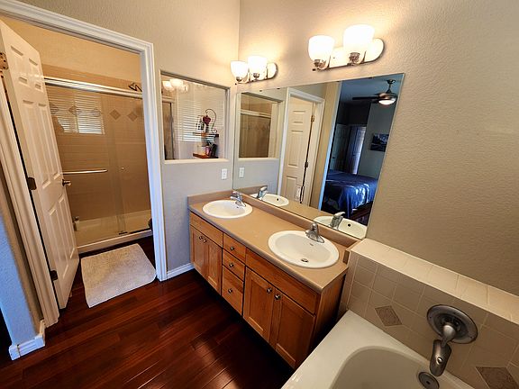 Master bathroom with garden tub