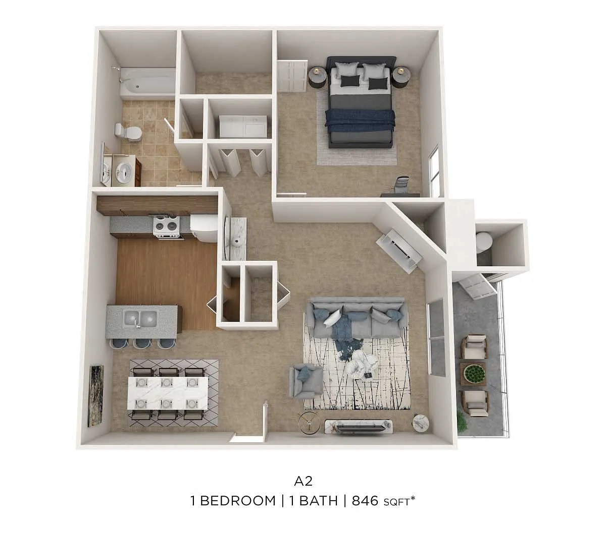 Floor plan One Bedroom