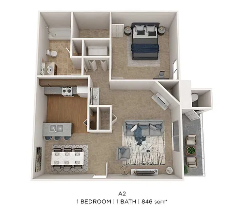 Floor plan One Bedroom