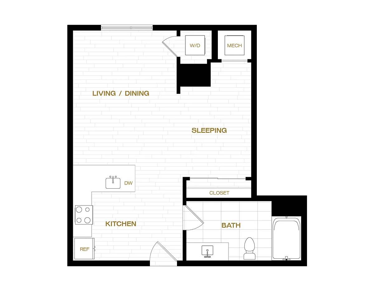 Floor plan Studio-S1