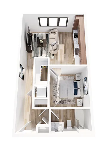 Floor plan One Bedroom