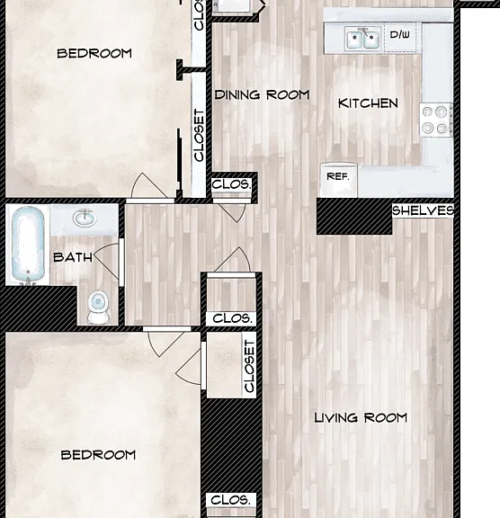 2X1 Floorplan Diagram
