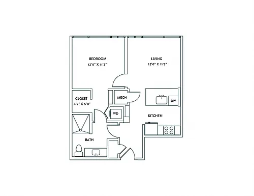 Floor plan A2B