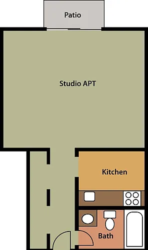 Floor plan Studio