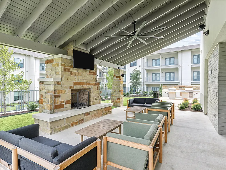 Outdoor lounge seating & grills