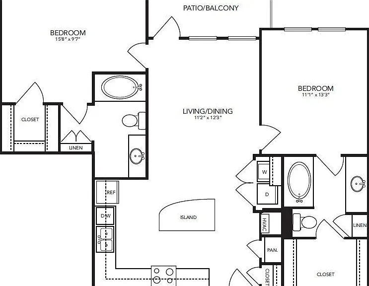 Landmark On Lovers - B10 - 2 Beds - 2 Baths - 1067 Sq. ft.