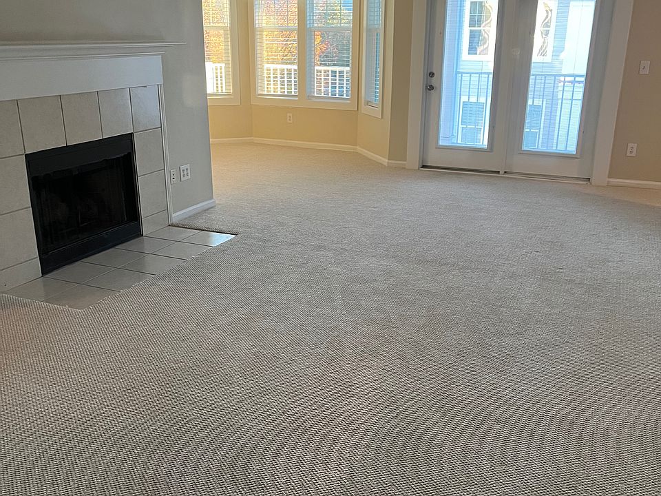 Living room with fireplace