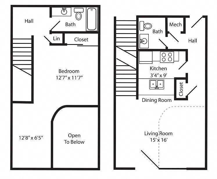 Floor plan Branched Oak Lake