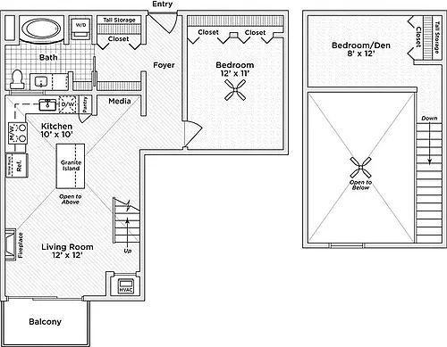 Floor plan 1 Bedroom - A9