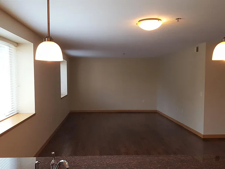 View of living room from kitchen