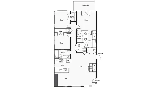 Floor plan D1