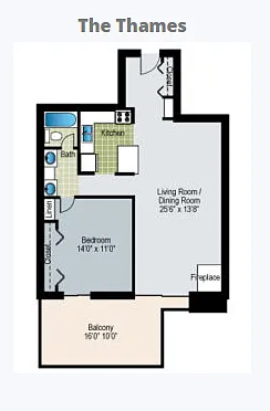 Floor plan The Thames