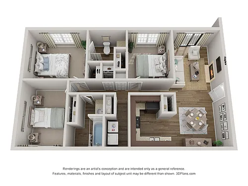 Floor plan 3x2 small