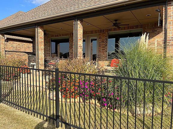 Back patio fenced