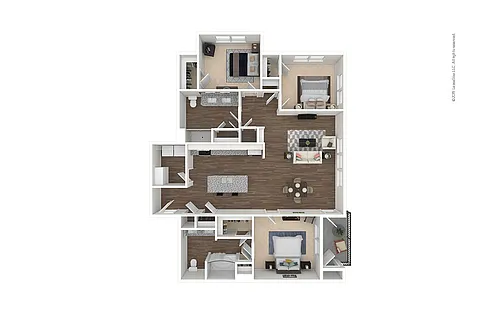 Floor plan Tee