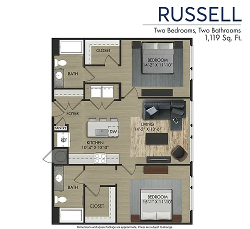 Floor plan Russell