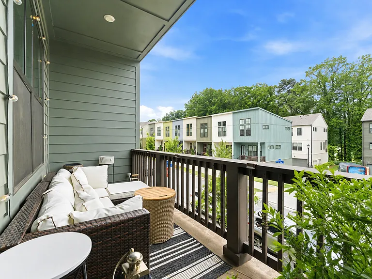 Spacious balcony