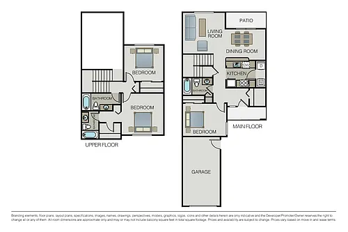 Floor plan Plan 3A Townhome