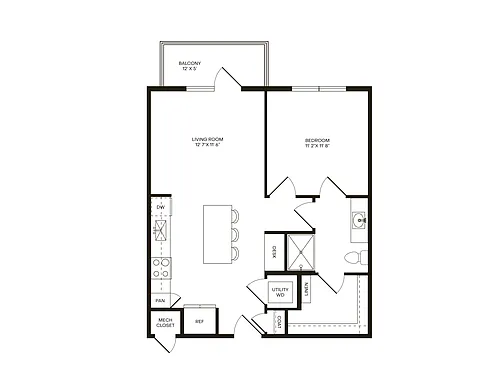 Floor plan A1-ADA
