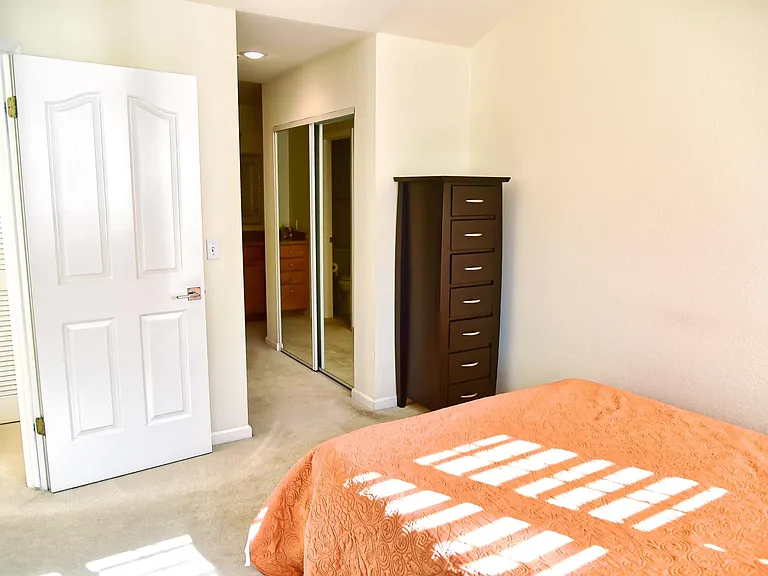 Master bedroom and closets