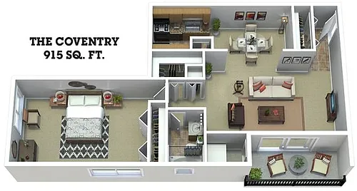 Floor plan 1Bedroom 1Bathroom