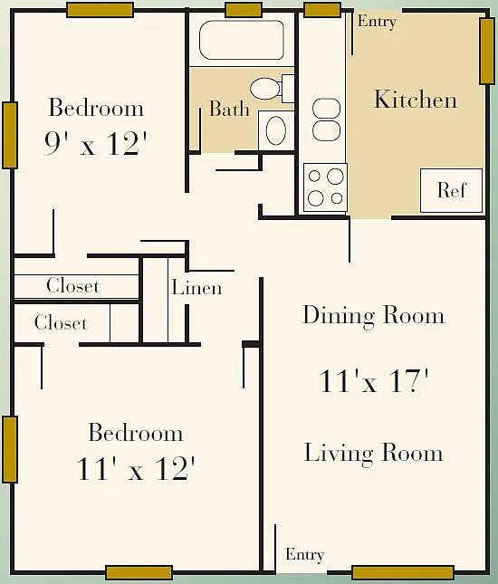 2 bed, 784 sqft, $1,650 — Photo 2